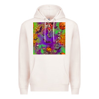 Pale Pink halloween party seamless pattern Premium Hoodie - BundleAndBundleShop