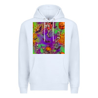 White halloween party seamless pattern Premium Hoodie - BundleAndBundleShop