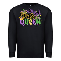 Black mardi gras queen Premium Sweatshirt - MaliasSmallBusiness