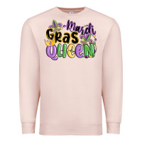 Pale Pink mardi gras queen Premium Sweatshirt - MaliasSmallBusiness