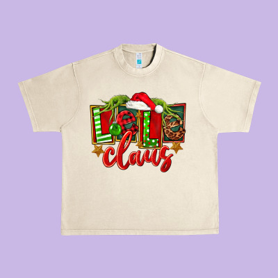 Christmas Lele Claus Urban Heavy Tee Designed By Fadigitalartstudio