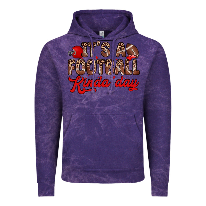 It S A Football Kinda Day Vintage Hoodie by Zillion Design Studio | Teevron
