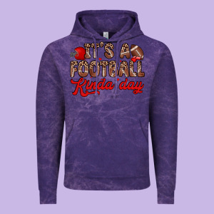 It S A Football Kinda Day Vintage Hoodie Designed By Zillion Design Studio