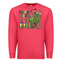 Cardinal mardi gras dude alligator Premium Sweatshirt - MaliasSmallBusiness