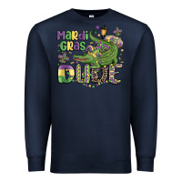 Navy mardi gras dude alligator Premium Sweatshirt - MaliasSmallBusiness