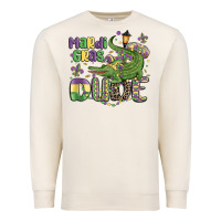 Sandshell mardi gras dude alligator Premium Sweatshirt - MaliasSmallBusiness