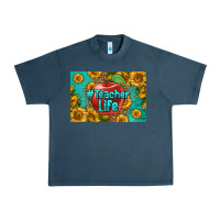 Midnight Navy teacher life skinny metal can holder Urban Heavy Tee - HRA Design Shop