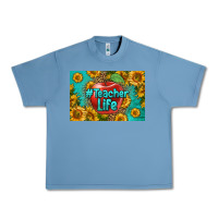 Pebble Blue teacher life skinny metal can holder Urban Heavy Tee - HRA Design Shop
