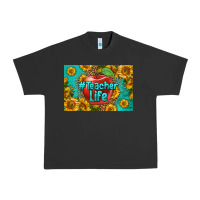 Pigment Black teacher life skinny metal can holder Urban Heavy Tee - HRA Design Shop