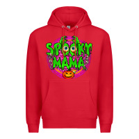 Red spooky mama Premium Hoodie - BundleAndBundleShop
