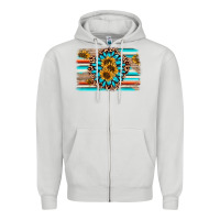 Dove Grey gemstone sunflower background Zipper Hoodie - AdoDesignShop
