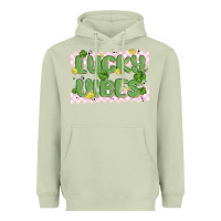 Matcha lucky vibes Heavyweight Hoodie - MaliasSmallBusiness
