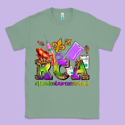 Mardi Gras Rca Resident Care Assistant Classic Tee Designed By Adodesignshop