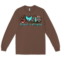 Chestnut peace love camping Long Sleeve Tee - JahusDesignShop