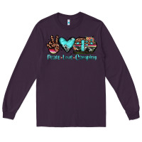 Plum peace love camping Long Sleeve Tee - JahusDesignShop