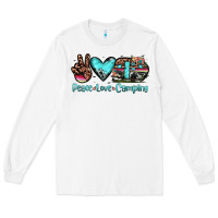 White peace love camping Long Sleeve Tee - JahusDesignShop