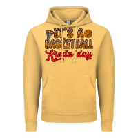 Vintage Mustard it s a basketball kinda day Vintage Hoodie - Zillion Design Studio