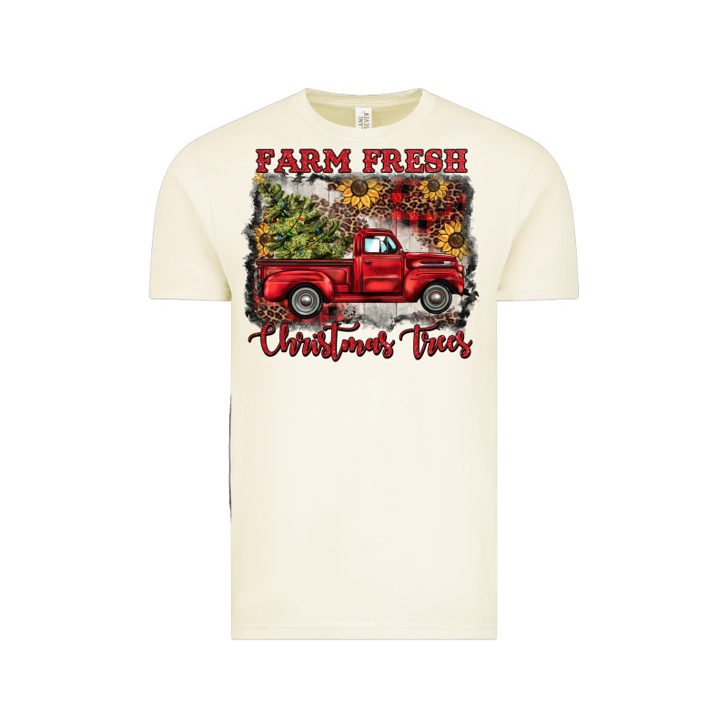 Farm Fresh Christmas Trees Vintage Tee by BarkalooDesign | Teevron