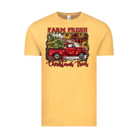 Vintage Mustard farm fresh christmas trees Vintage Tee - BarkalooDesign