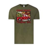 Vintage Olive farm fresh christmas trees Vintage Tee - BarkalooDesign