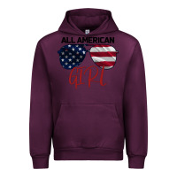 Mauve Wine All American Girl Urban Hoodie - Bettercallsaul