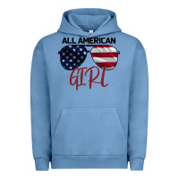 Pigment Pebble Blue All American Girl Urban Hoodie - Bettercallsaul
