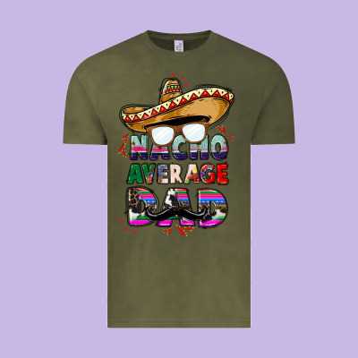 Nacho Average Dad Vintage Tee Designed By Cts Tumbler Store