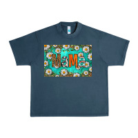 Midnight Navy western daisy mama skinny metal can holder Urban Heavy Tee - HRA Design Shop
