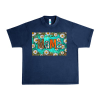Navy western daisy mama skinny metal can holder Urban Heavy Tee - HRA Design Shop