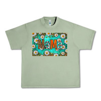 Oil Green western daisy mama skinny metal can holder Urban Heavy Tee - HRA Design Shop