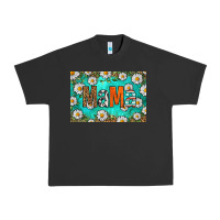 Pigment Black western daisy mama skinny metal can holder Urban Heavy Tee - HRA Design Shop