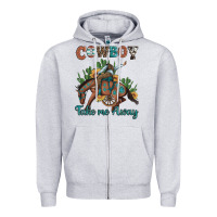 Heather Grey cowboy take me away rodeo Zipper Hoodie - Artiststas