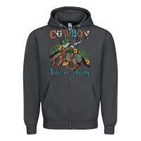 Smoke cowboy take me away rodeo Zipper Hoodie - Artiststas