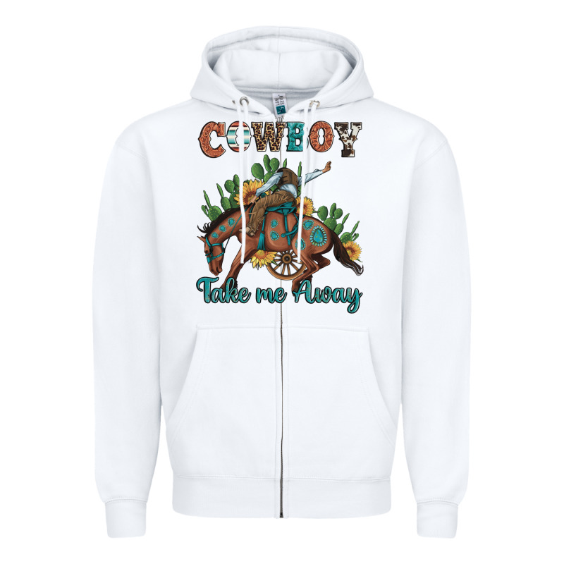 Cowboy Take Me Away Rodeo Zipper Hoodie by Artiststas | Teevron