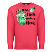 Cardinal even ırısh needs a beer Premium Sweatshirt - MaliasSmallBusiness