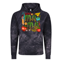 Cloud Black mama teacher Vintage Hoodie - texasbilliewilder