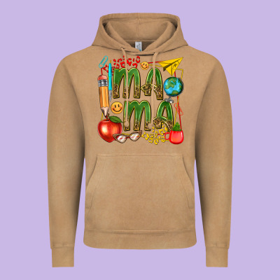 Mama Teacher Vintage Hoodie Designed By Texasbilliewilder