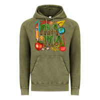 Vintage Olive mama teacher Vintage Hoodie - texasbilliewilder