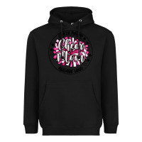 Black cheer mom Heavyweight Hoodie - MaliasSmallBusiness
