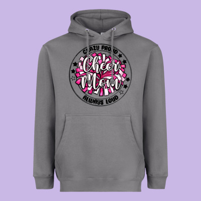 Cheer Mom Heavyweight Hoodie Designed By Maliassmallbusiness