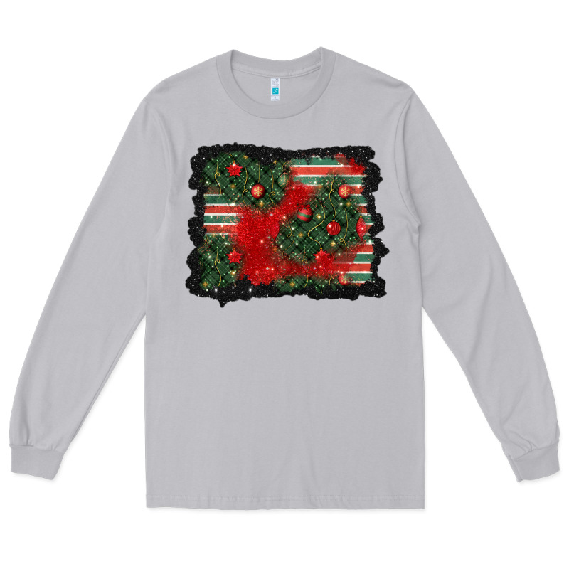 Christmas Ornament Background Long Sleeve Tee by BundleAndBundleShop | Teevron