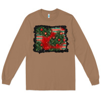 Toasted Coconut christmas ornament background Long Sleeve Tee - BundleAndBundleShop