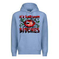 Colony Blue it's halloween bitches Premium Hoodie - BundleAndBundleShop