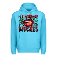 Ocean Blue it's halloween bitches Premium Hoodie - BundleAndBundleShop