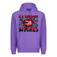 Purple it's halloween bitches Premium Hoodie - BundleAndBundleShop