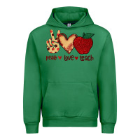 Emerald Peace Love Teach Urban Hoodie - Bettercallsaul