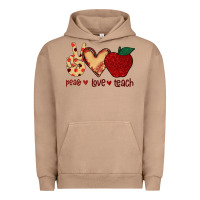 Pigment Burro Peace Love Teach Urban Hoodie - Bettercallsaul