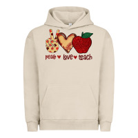 Pigment French Oak Peace Love Teach Urban Hoodie - Bettercallsaul