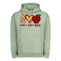 Pigment Oil Green Peace Love Teach Urban Hoodie - Bettercallsaul