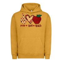 Pigment Peanut Butter Peace Love Teach Urban Hoodie - Bettercallsaul